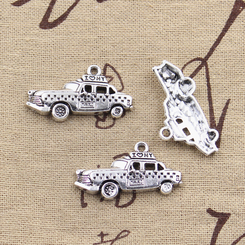 Jewelry Making York - 8 Stück Charms New York Taxi
