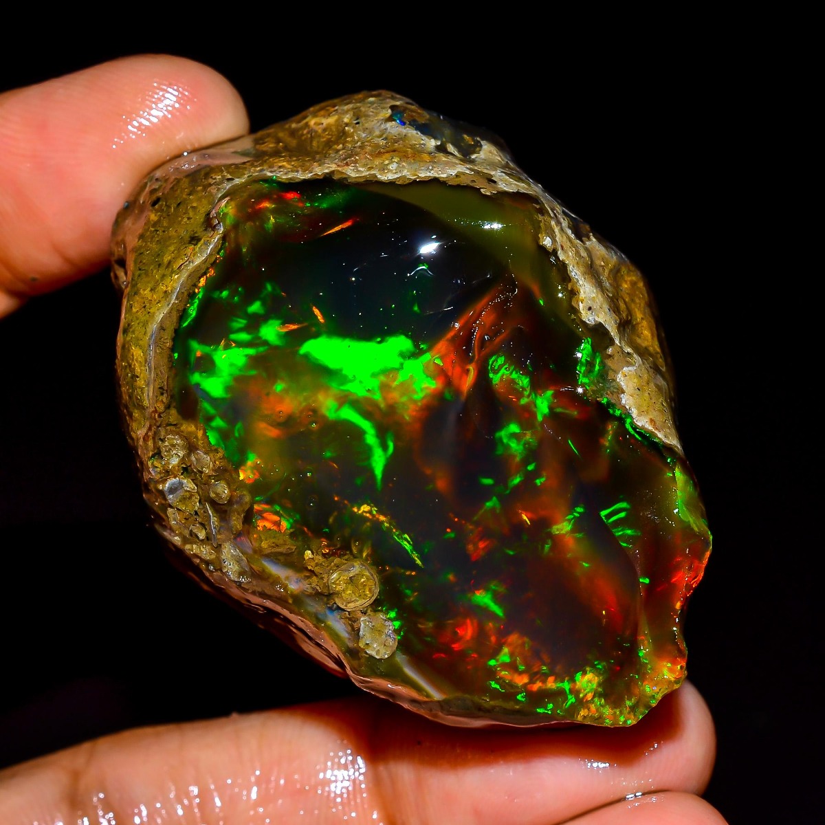 Jewelry Making Raw Materials - AAA+ Natürlicher Äthiopischer Opal Rohstein Feueropal