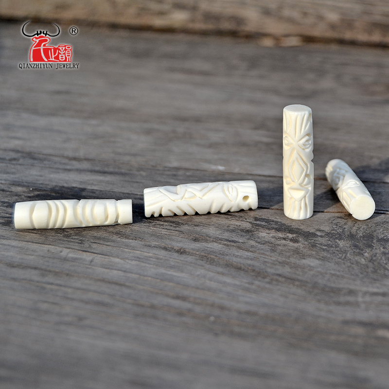 Jewelry Making New Zealand - GZ-022 4PCS Neuseeland Maori Yak Knochen