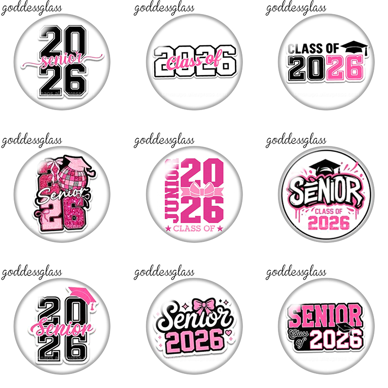 Jewelry Making For Seniors - Celebrate Senior 2026 Words Graduierter 12mm/18mm/20mm/25mm