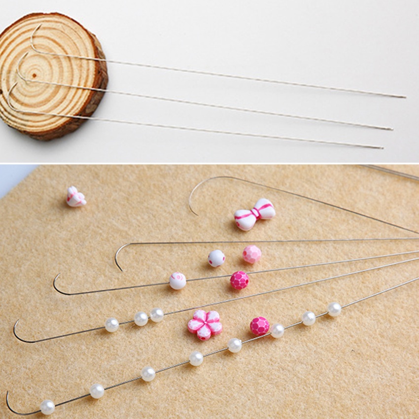 3 stücke Edelstahl Gekrümmte H – Beading Needle Fine Bewertung und Preis