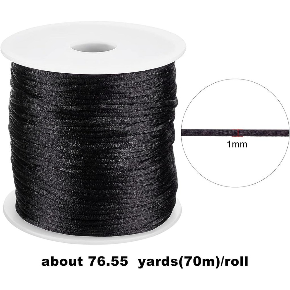 1 Rolle 70m Satin-Rattail-Kord – Knotting Cord Silk Bewertung und Preis