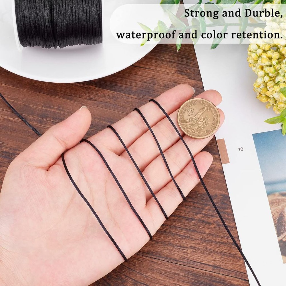 1 Rolle 70m Satin-Rattail-Kord – Knotting Cord Silk Bewertung und Preis