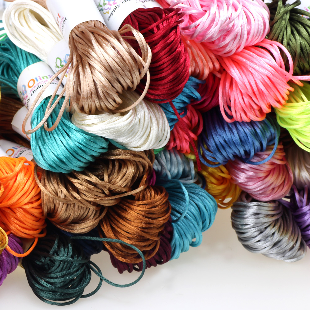 20yards/Lot 1,5mm/2,0 MM Chine – Knotting Cord Silk Bewertung und Preis